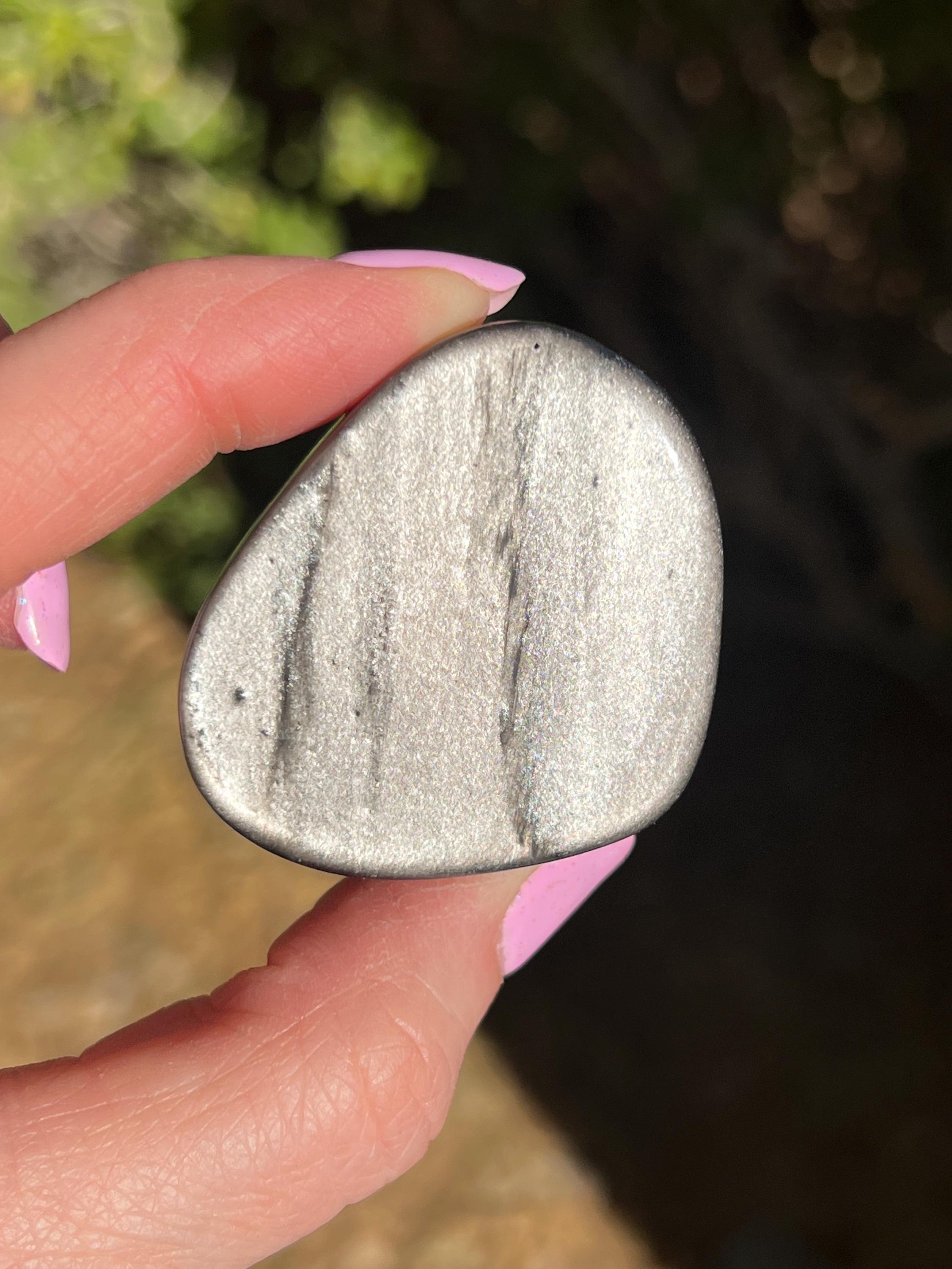 シルバーシーンオブシディアンハート 57g - Etsy 日本