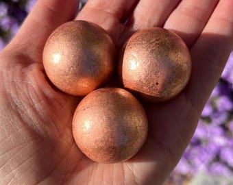Mini Kupfer Kugel, Poliertes Kupfer, Natürliches Kupfer