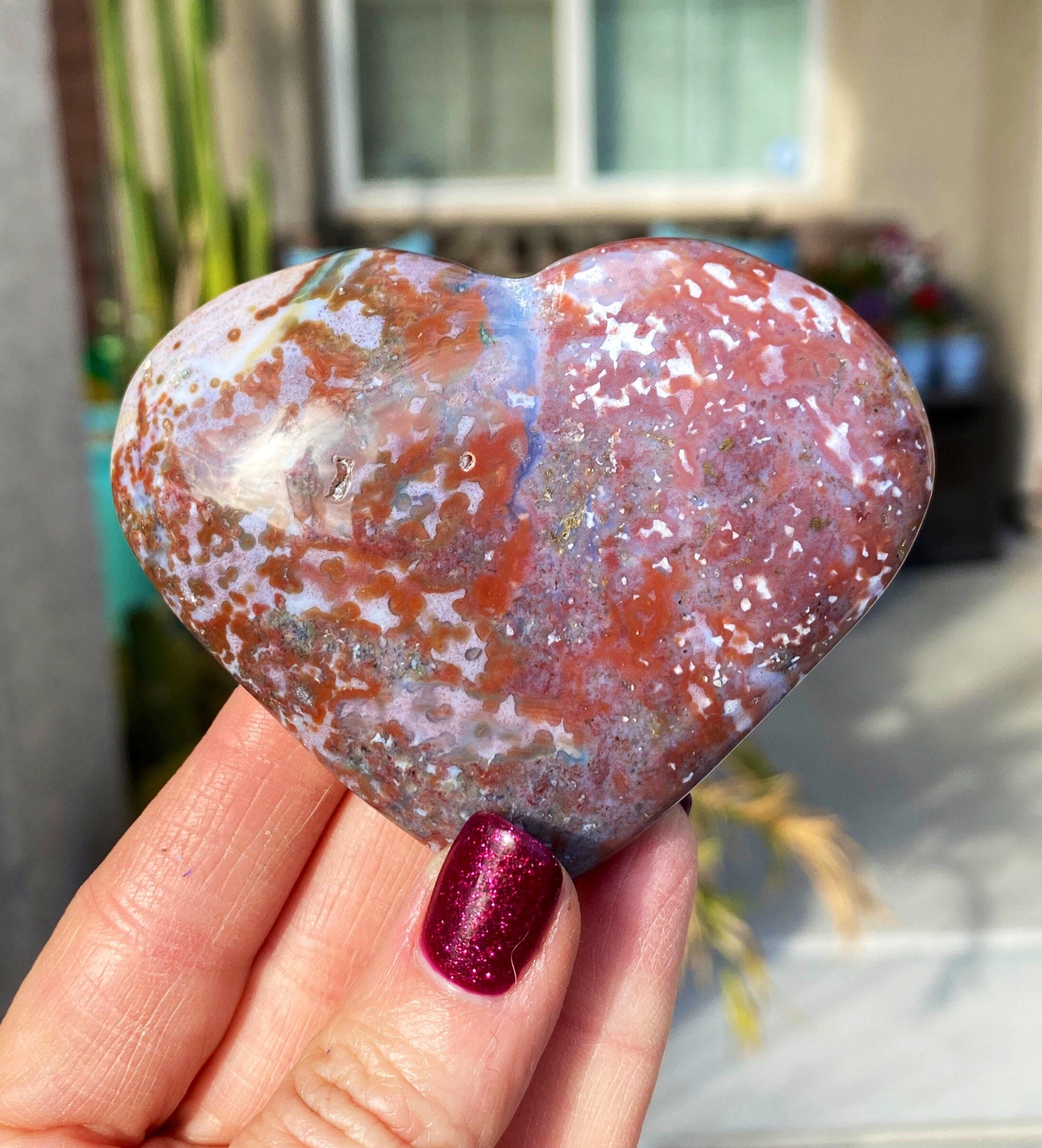 オーシャンジャスパー　ハート オーシャンジャスパー ハート | ホシノカケラ STONE/AROMA/ART