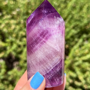 Purple Fluorite Cylinder Tower 287g