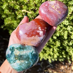 You Choose*Rainbow Ocean Jasper Hearts