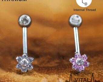 Xpircn 14G Titanium Christina Piercins Barbell VCH Bar Genital Jewellery