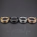 16G Triple Layered Hinge Ring - Segment Hoops - Seamless Clicker for Helix, Ear Lobe, Nostril and Septum - Black, Gold, Rose Gold and Silver 