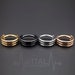 16G Triple Layered Hinge Ring - Segment Hoops - Seamless Clicker for Helix, Ear Lobe, Nostril and Septum - Black, Gold, Rose Gold and Silver 