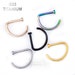 Titanium Open Nose Ring, Adjustable, Easy To Fit Disk End, Comfortable, Half Hoop 