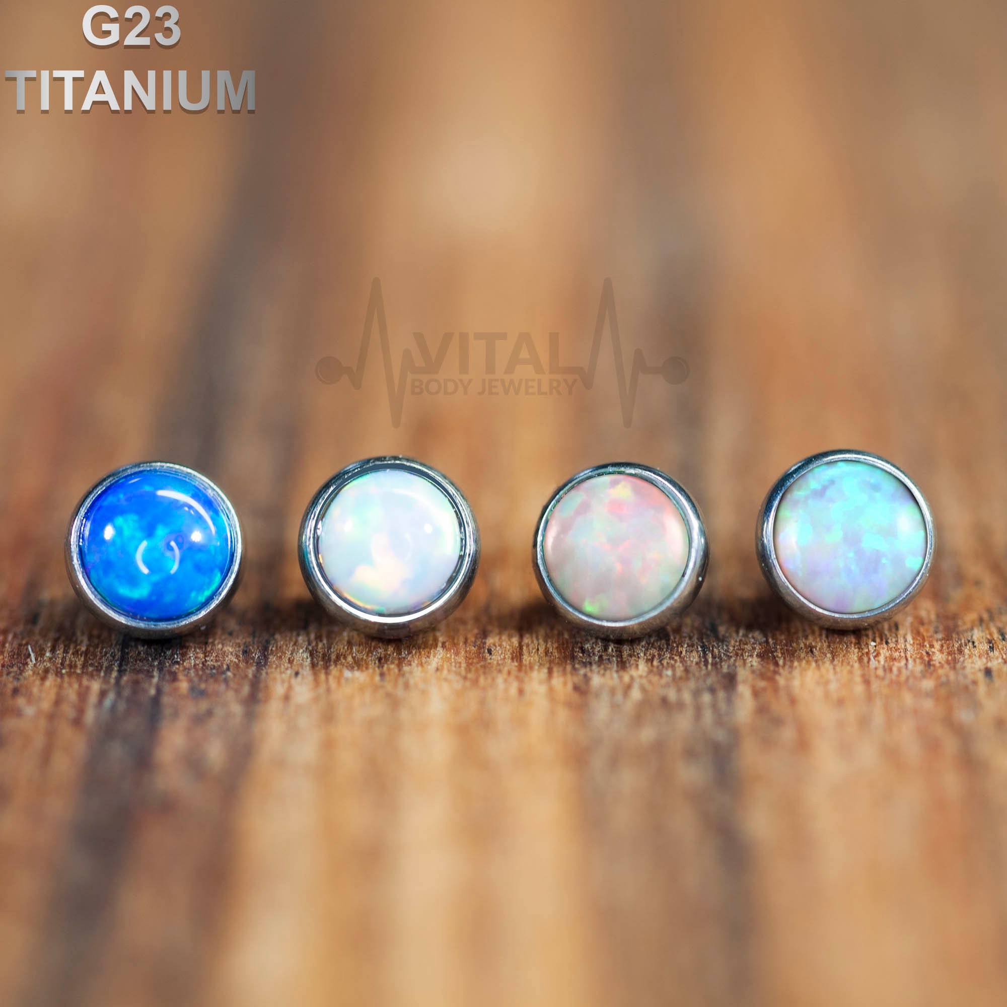 Buy 14G Titanium Opal Micro Dermal Internally Threaded Top Vital Body  Jewelry Online in India 