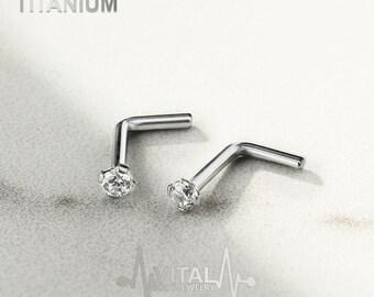 Titanium cork screw nose stud 1.0 gauge 2.5 ball choose colour Titanium cork screw nose stud 1.0 gauge 2.5 ball choose colour