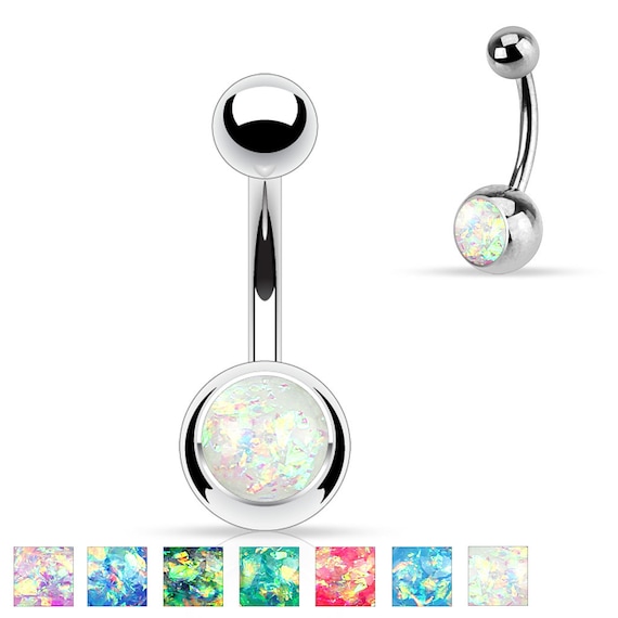 316L 5 CZ Vertical Drop Top Down Belly Navel Ring Surgical Steel 14g 1.6mm