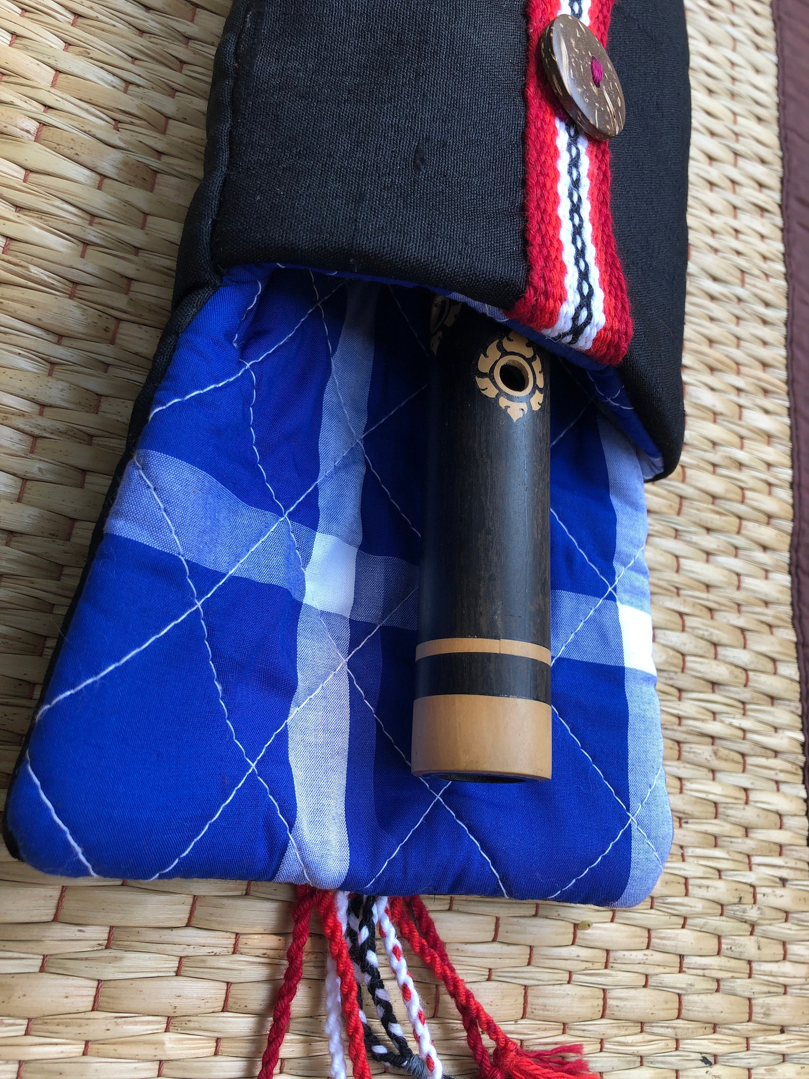 Native American Style Flute Bag Silk flute bag with Etsy