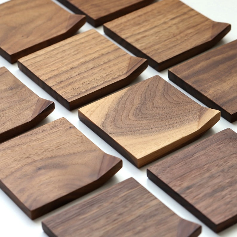 Musowood Set of 2 Black Walnut Coaster