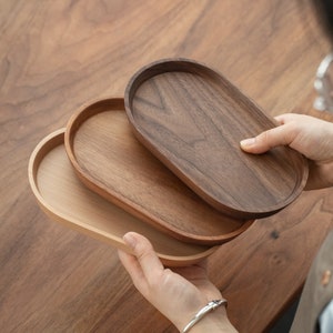 Wooden Unfinished Tray Acacia Wood Tray Wooden Serving Trays with