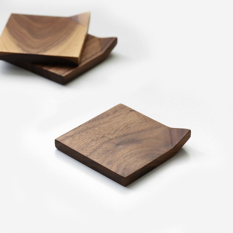 Musowood Set of 2 Black Walnut Coaster