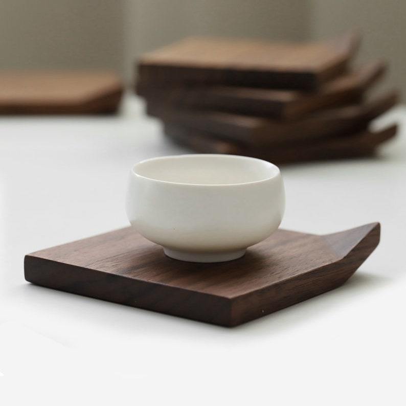 Musowood Set of 2 Black Walnut Coaster
