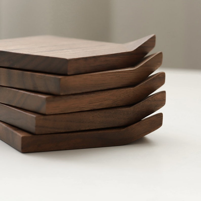 Musowood Set of 2 Black Walnut Coaster