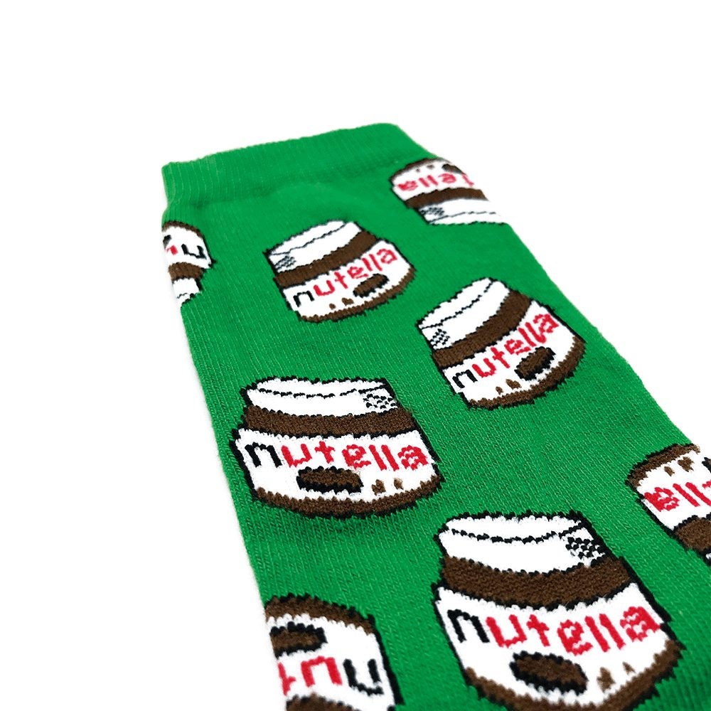 Nutella Patterned Socks. Cotton Socks Made in Turkey. | Etsy