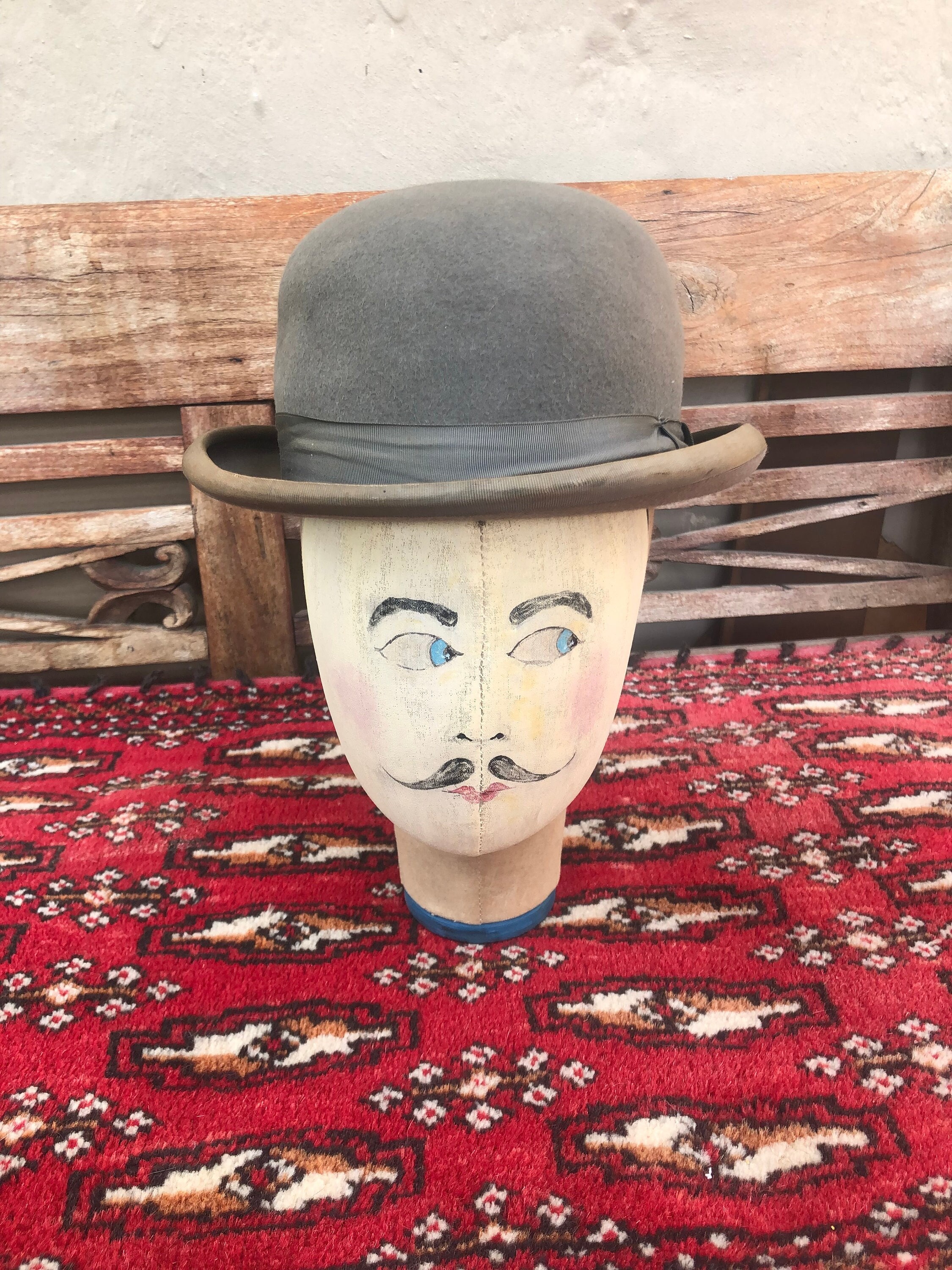 Christys' Bowler Hat Size 7/8 Grey Bowler Hat