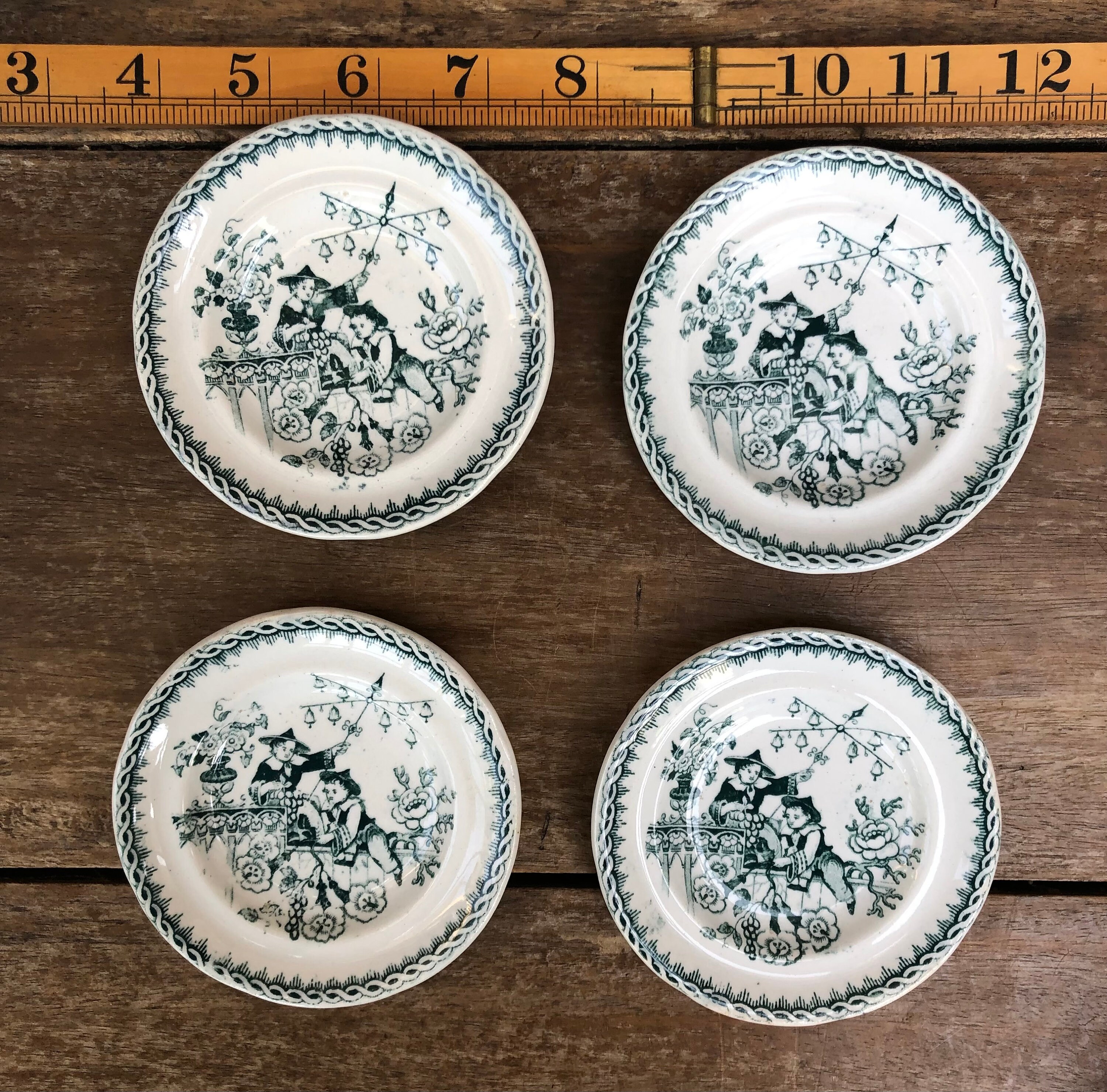 Antique Dolls House Tea Set 19 Pieces Miniatures Etsy