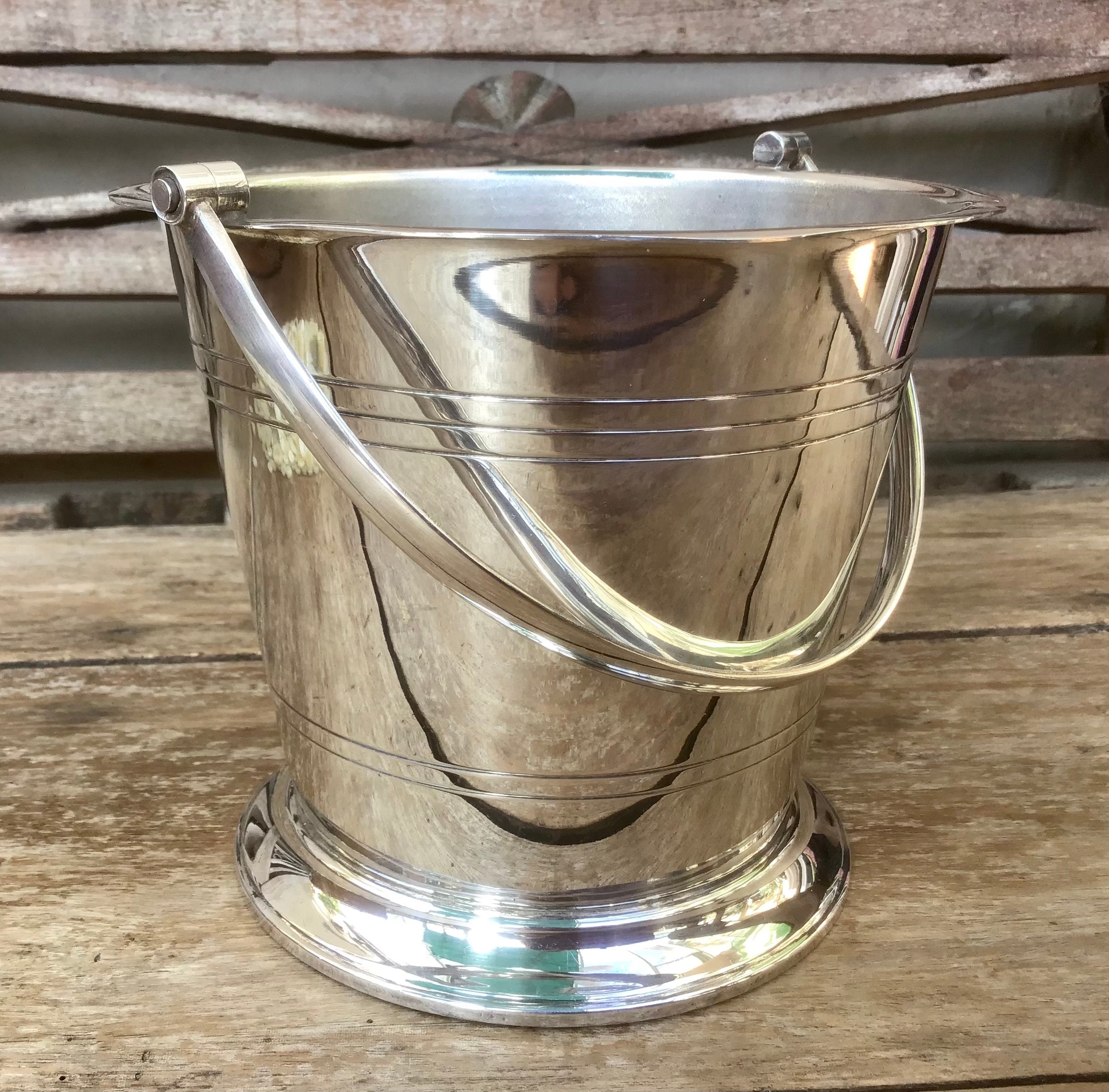 Antique Silver Plated Ice Bucket William Adams Circa 1900 Etsy