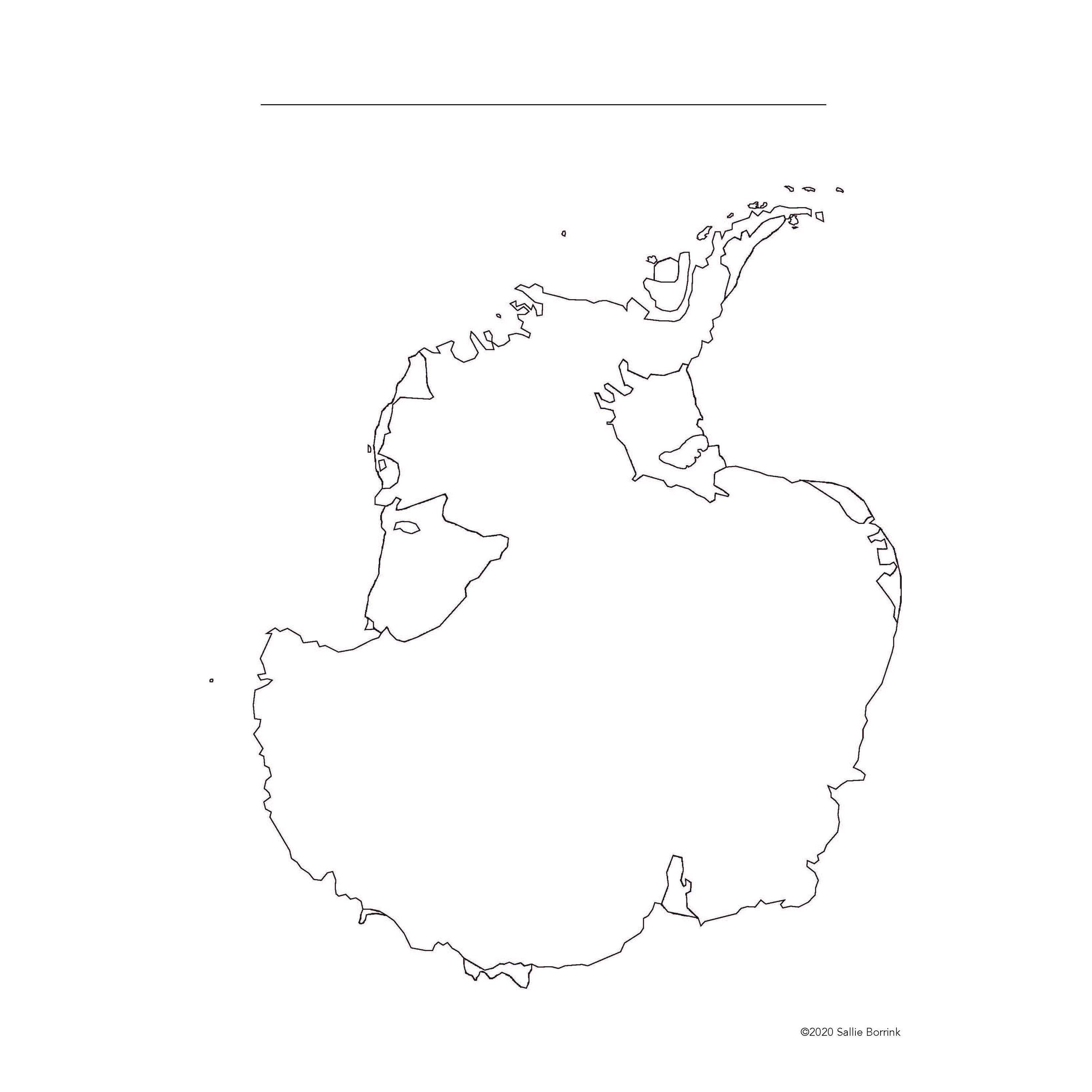 Blank Continent Maps Set Homeschool Geography (printable) Etsy