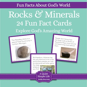 Fun Fact-kaarten over rotsen en mineralen – afdrukbare activiteit