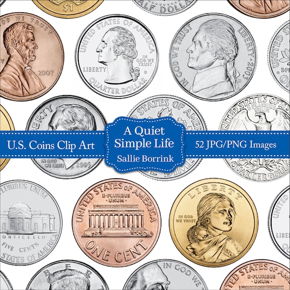 U.S. Coins Clip Art - Etsy