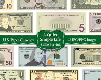 U.S. Paper Money Clip Art