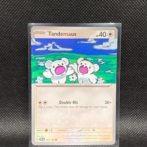Handpainted Tandemaus Pokmon Card - Etsy Handpainted Tandemaus Pokmon Card - Etsy