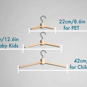 Little Egret Clothing hanger with three defaults for Baby, Kid and Adult image 7