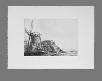 Rembrandt Etsen: De molen