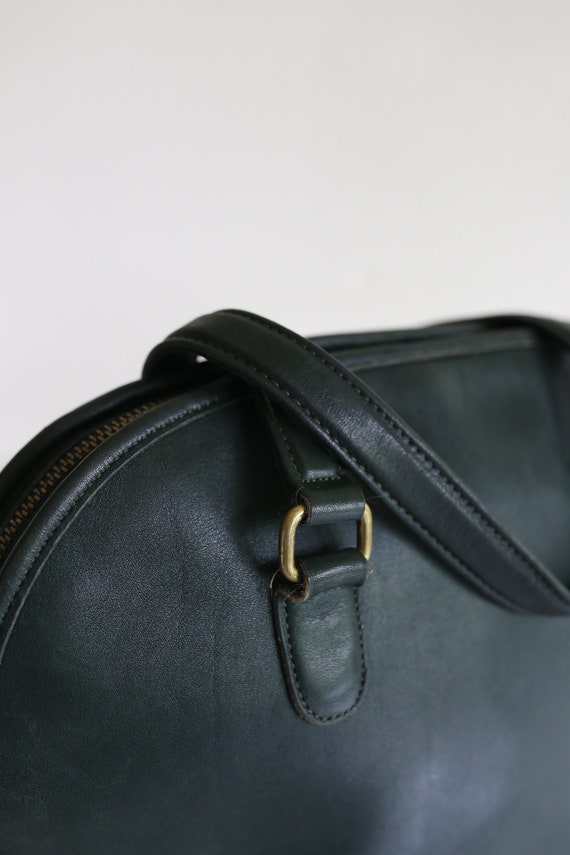 Vintage Coach Bowler Bag in Emerald Green