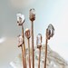 Dainty Raw Quartz Crystal Hair Stick | Ready to Ship | Boho Wedding | Boho Crystal Hair Accessory | Gift for Her
