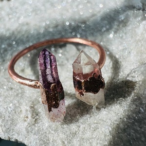 Raw Amethyst Ring | Natural Amethyst Ring | Raw Gemstone Ring | Gift for Her | February Birthstone | Raw Crystal Ring