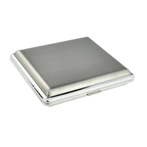 Personalised Engraved Double Sided Cigarette Case - Holds upto 18 Kingsize - Unique Keepsake Gift For Him
