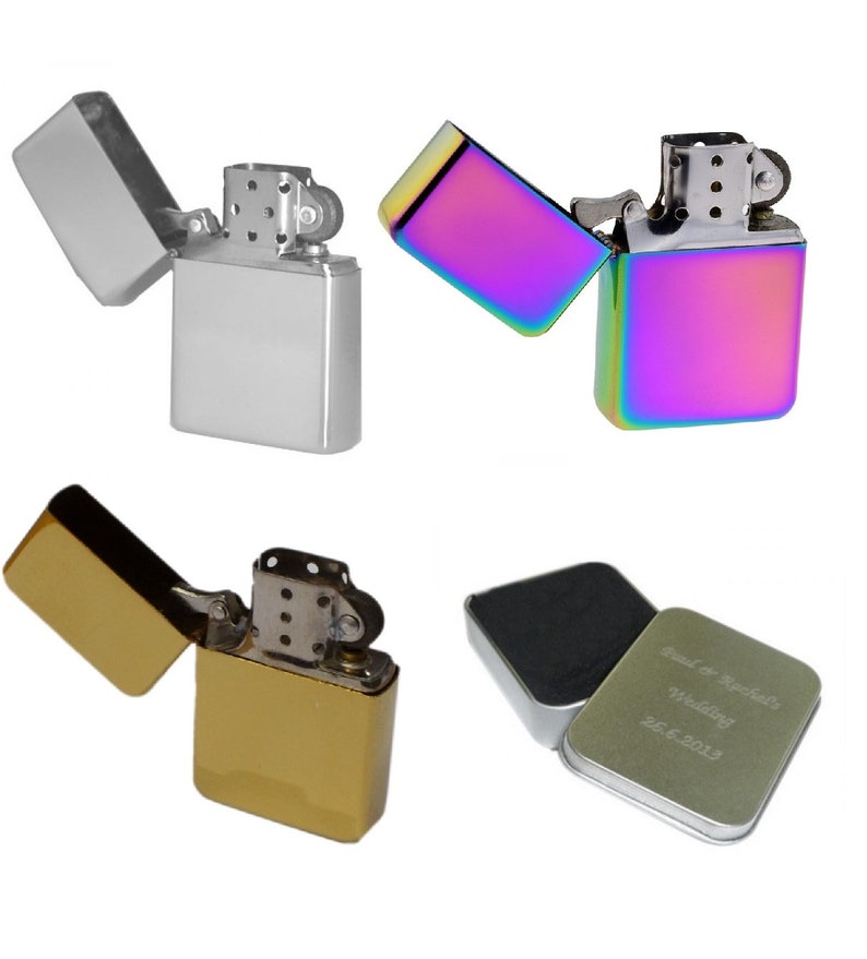 Personalised Engraved Message Star Windproof Lighters Etsy