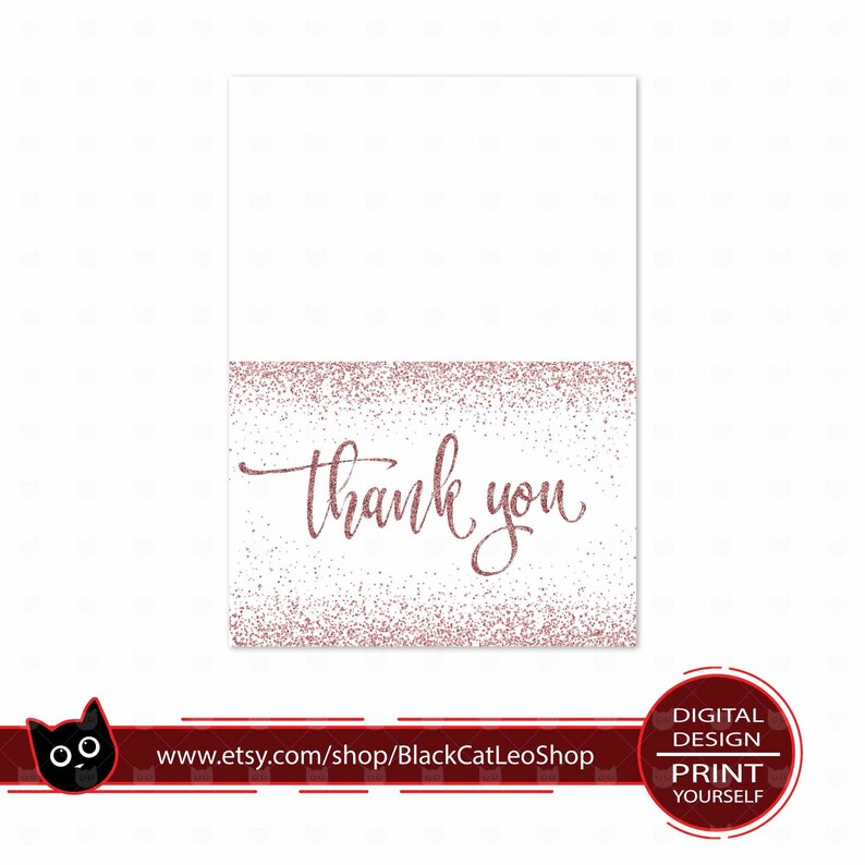 Carte de remerciement imprimable pour l'invitation  Etsy