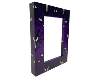 Disney's Haunted Mansion Wallpaper Inspired Picture Frame.  Show off your Disney Style with Frames made with Recycled Plastic.