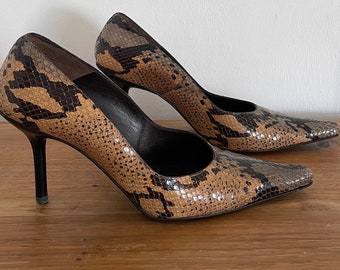 Vintage Balmain spitze Pumps, Absätze, spitze Designer formelle Schuhe, Ausgefallene y2k Pumps, Elegante Kätzchenferse