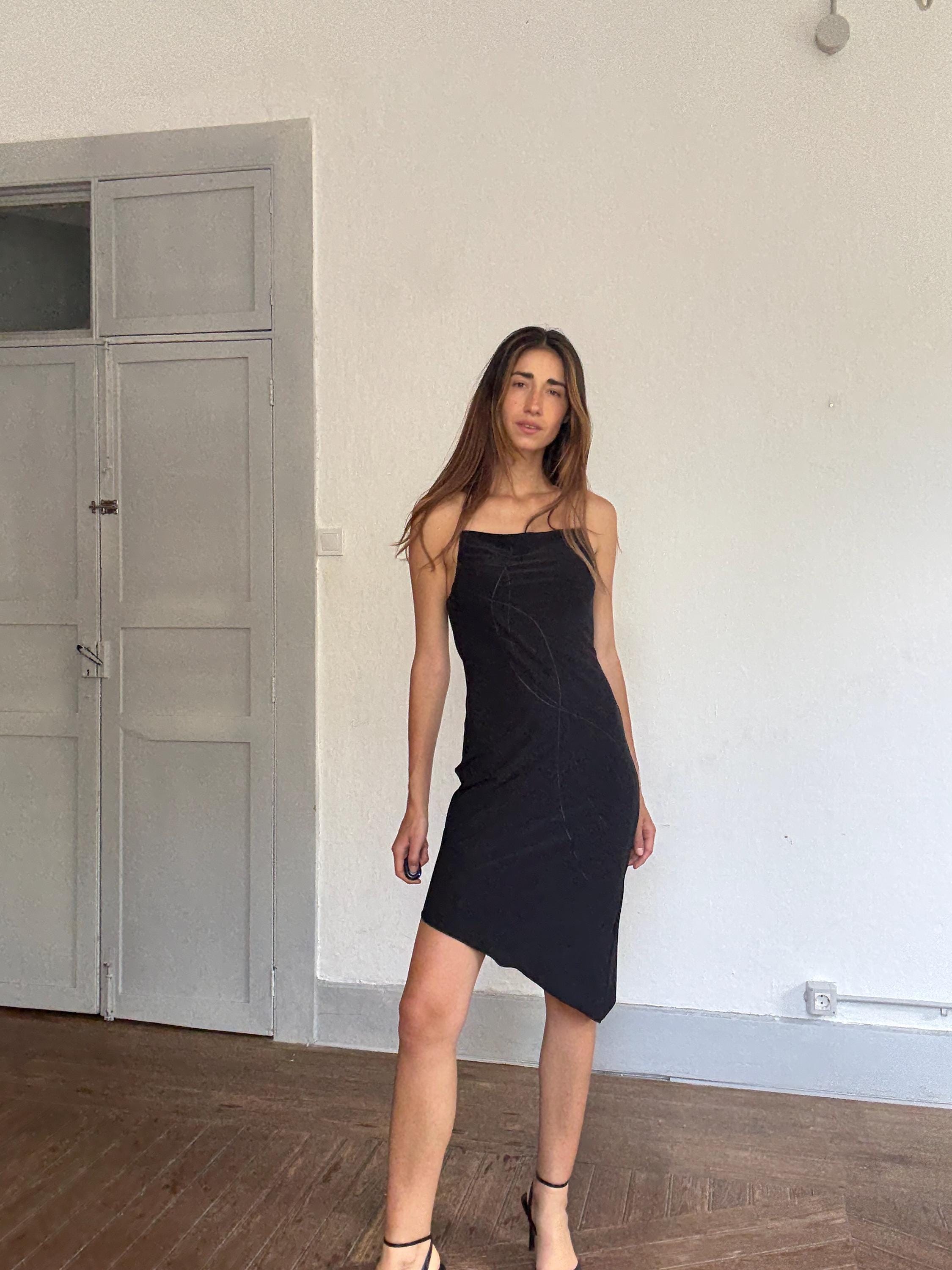 knee length dresses for ladies Rihanna Lace Open Back Dress S main image 1