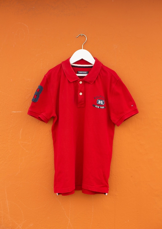 Vintage Tommy Hilfiger Kids' Red Polo, Branded sec