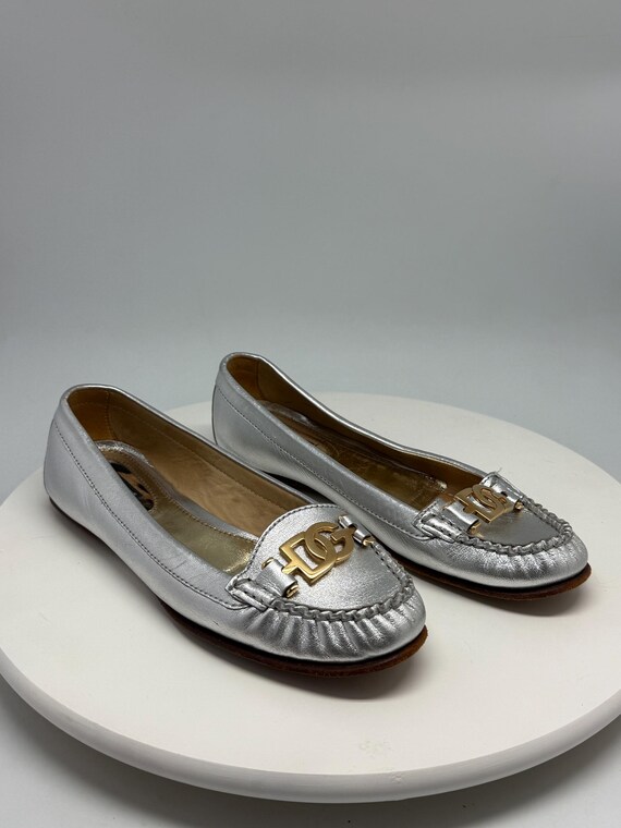Vintage Dolce & Gabbana Loafer Vintage Dolce Gabbana 2 Toned Loafers Shoes With Stacked  main image 3