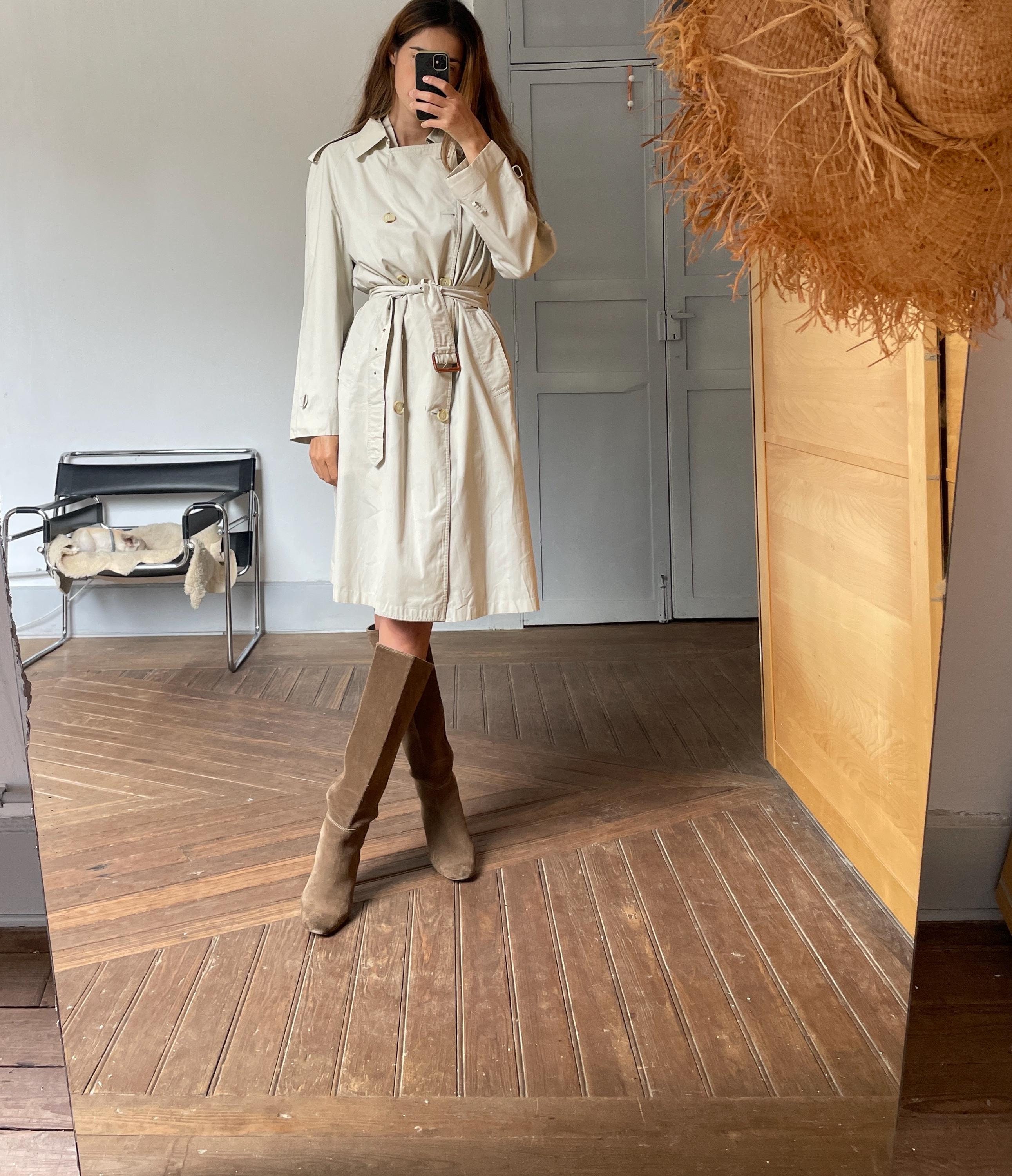 Vintage YVES SAINT LAURENT Trench Coat, Diffusion Hommes Long off