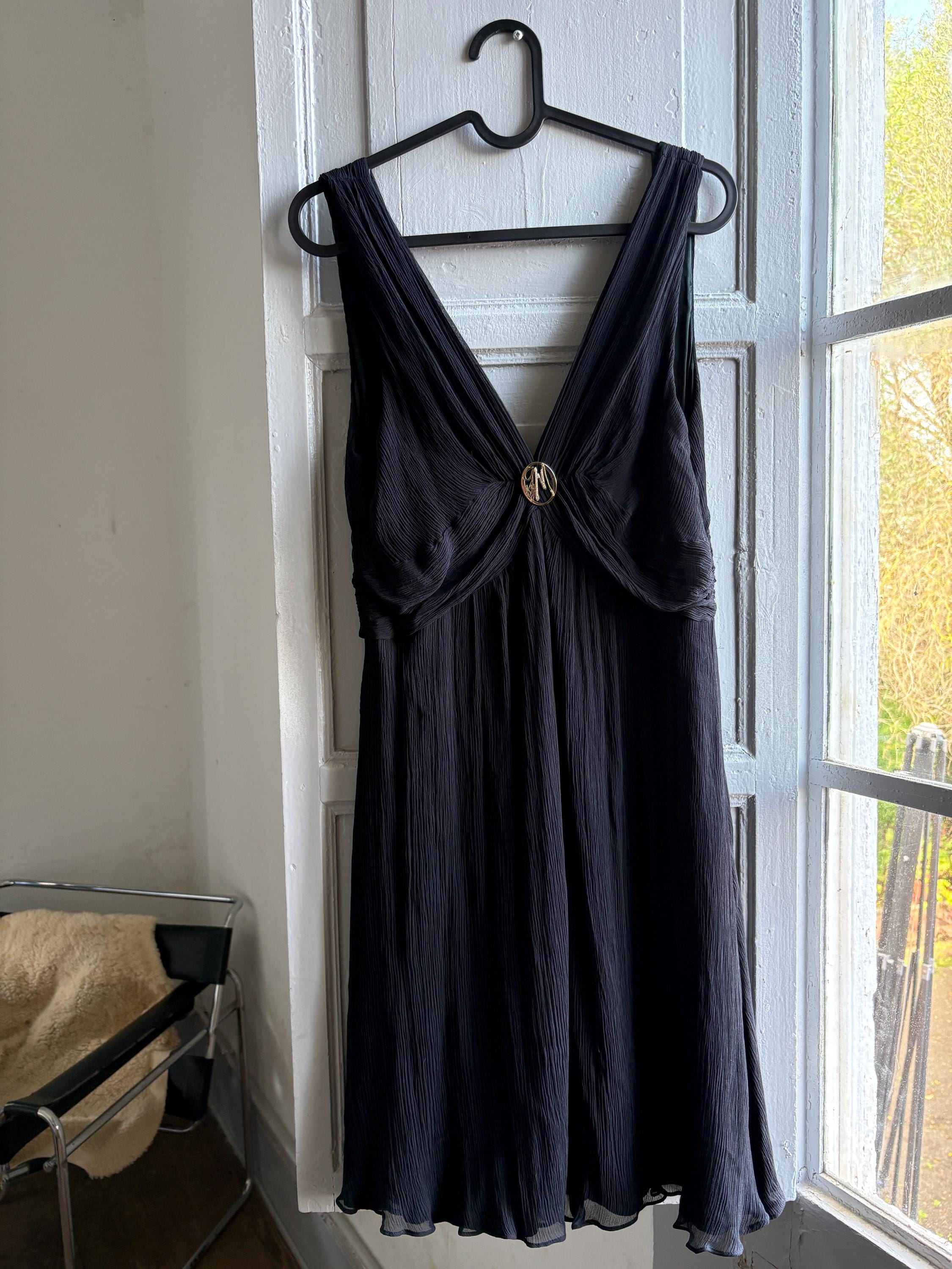 asymmetrical long black dress Plus Asymmetrical One Shoulder Formal Dresses Black / 4XL