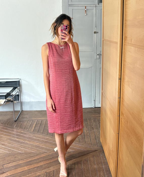 Pink Red Vintage Dress Tapioca José Pedro Zotano