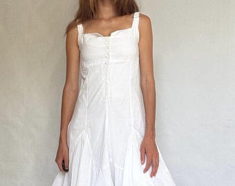 Desigual white midi dress, S - 36