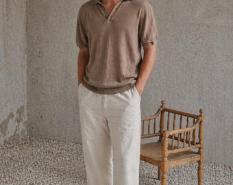 Polo Luxury Massimo Dutti algodón extrafino color canela talla M