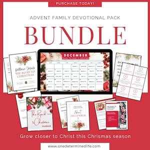 Printable Advent Prayer and Reflection Journal | Christian Advent Reflection | Daily Devotional for Advent | Printable Advent Calendar