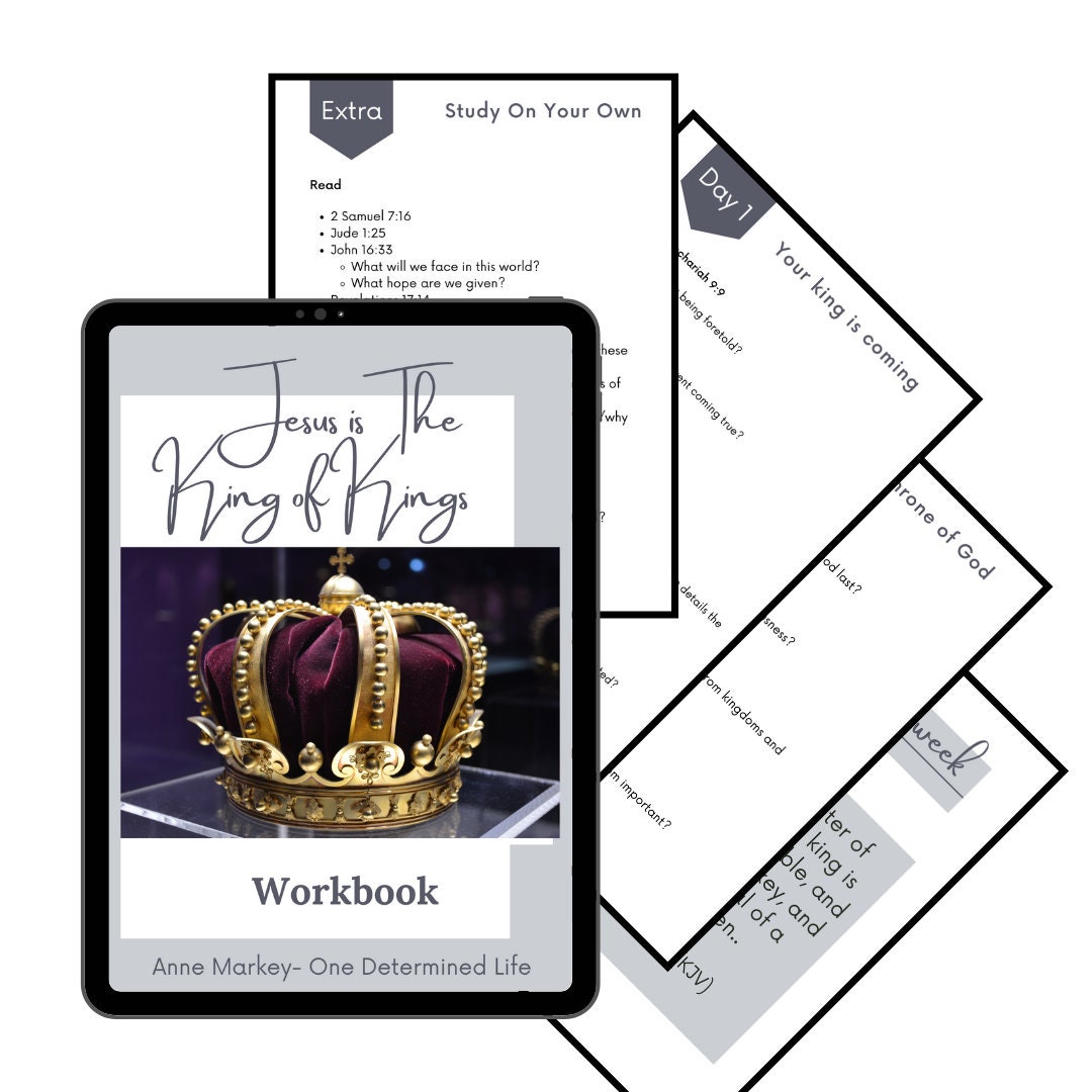 Jesus is the King of Kings Names of God Bible Study Workbook Etsy