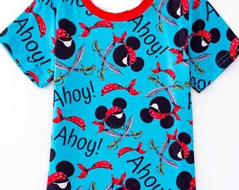 Disney Cruise Pirate Toddler Kids Tshirt Shirt 12/18m 2T 3t 4t 5 6 7 14/16 18/20 tweens