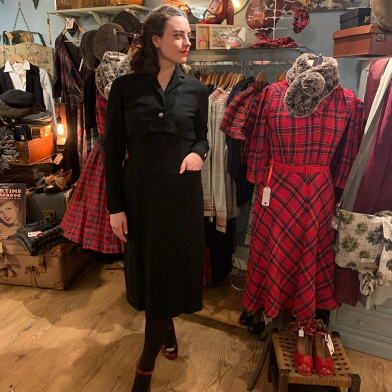 Vintage 1930's Wool Dress
