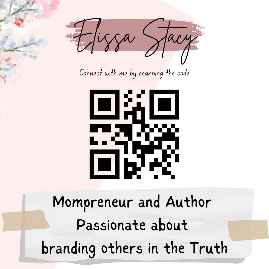 Unique Business Card QR Code Template Blog Branding Kit social Media